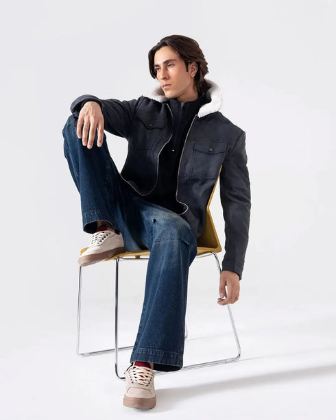 FAUX SUEDE JACKET